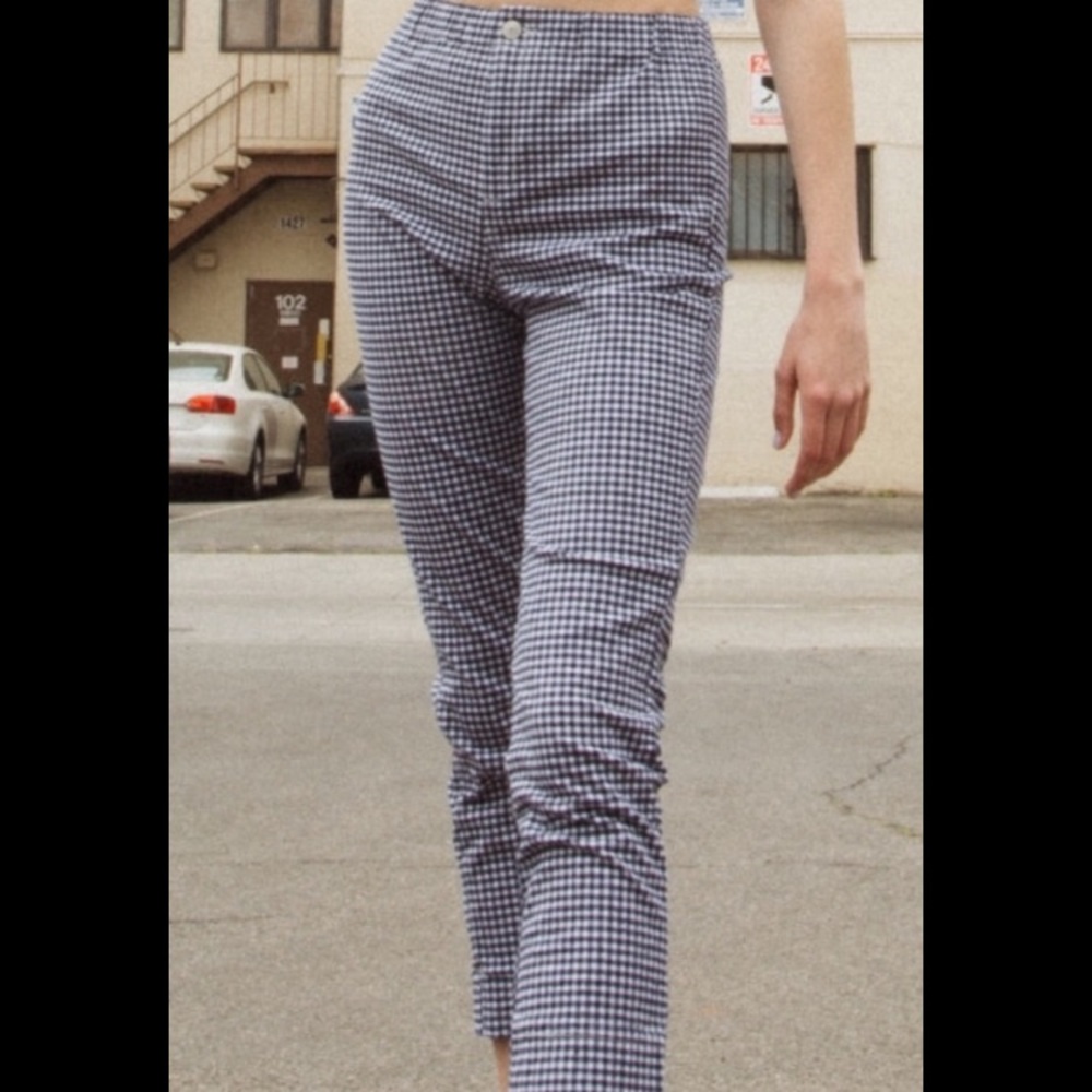 NEW Brandy Melville gingham Tilden pants